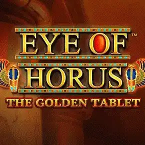Eye of Horus The Golden Tablet Megaways online game logo by Blueprint Gaming on dazardbet.pt