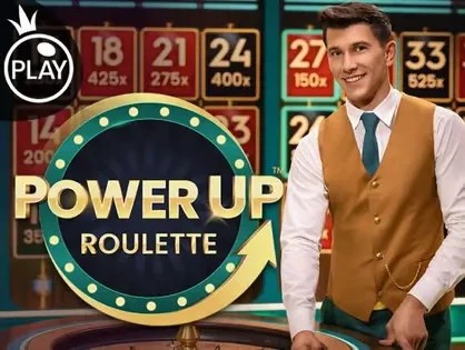 Live Dealer logo of Power UP Roulette from Pragmatic Play at DazardBet Casino